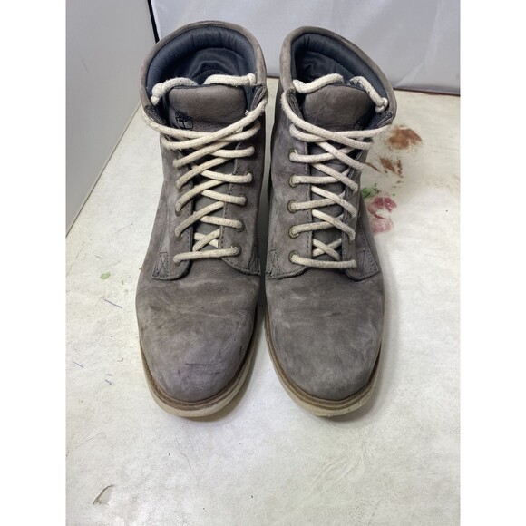 Timberland Women's Bramhall Boot Size 10 Waterproof Lace Up Chukka Gray Nubuck - Picture 8 of 15